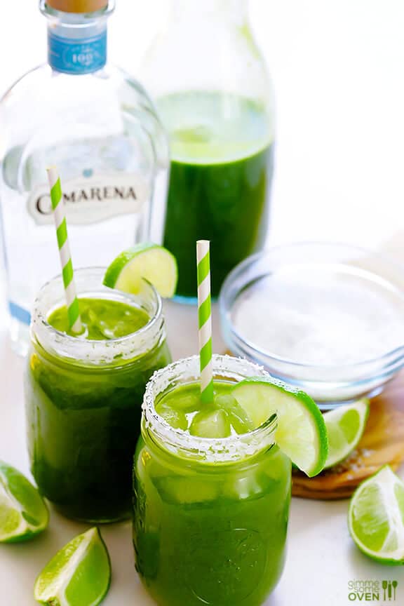 5-Minute Green Margaritas Recipe | gimmesomeoven.com 5-Minute Green Margaritas Recipe | gimmesomeoven.com