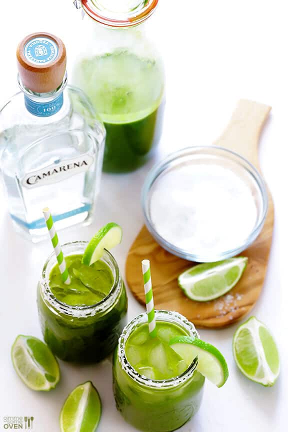5-Minute Green Margaritas Recipe | gimmesomeoven.com 5-Minute Green Margaritas Recipe | gimmesomeoven.com