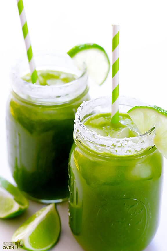 5-Minute Green Margaritas Recipe | gimmesomeoven.com 5-Minute Green Margaritas Recipe | gimmesomeoven.com