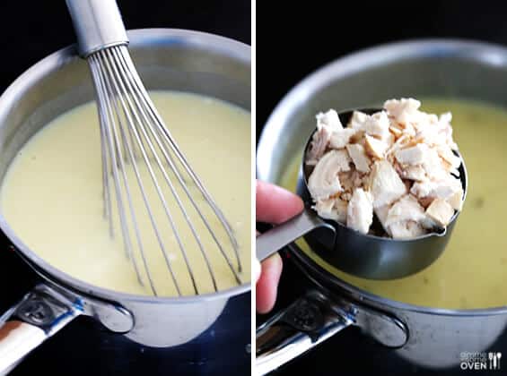 Homemade Cream of Chicken Soup -- perfect for soups and casseroles and SO easy to make homemade! | gimmesomeoven.com Homemade Cream of Chicken Soup -- perfect for soups and casseroles and SO easy to make homemade! | gimmesomeoven.com