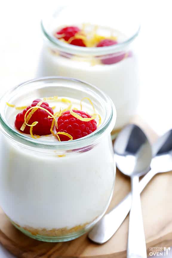 Lighter No Bake Cheesecakes | gimmesomeoven.com #dessert Lighter No Bake Cheesecakes | gimmesomeoven.com #dessert