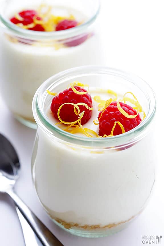 Lighter No Bake Cheesecakes | gimmesomeoven.com #dessert Lighter No Bake Cheesecakes | gimmesomeoven.com #dessert