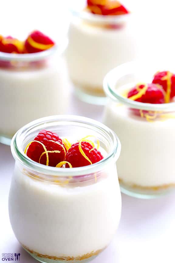 Lighter No Bake Cheesecakes | gimmesomeoven.com #dessert Lighter No Bake Cheesecakes | gimmesomeoven.com #dessert
