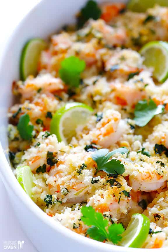 Cilantro Lime Baked Shrimp | gimmesomeoven.com Cilantro Lime Baked Shrimp | gimmesomeoven.com