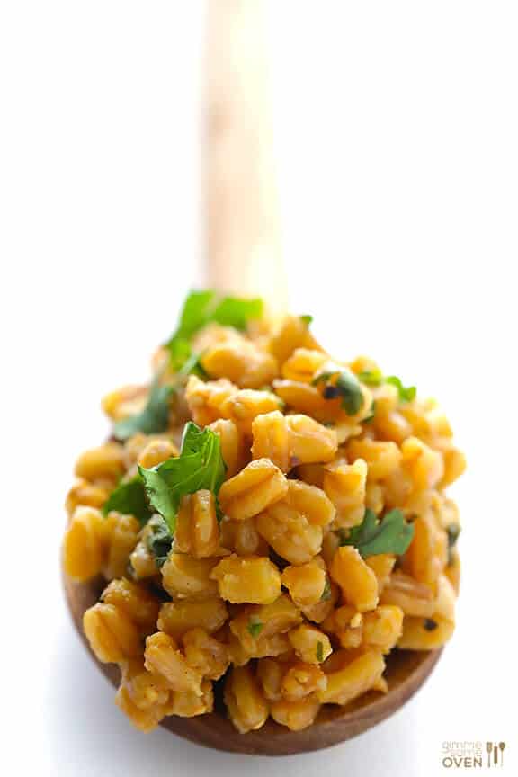Cilantro Lime Farro | gimmesomeoven.com #vegan Cilantro Lime Farro | gimmesomeoven.com #vegan