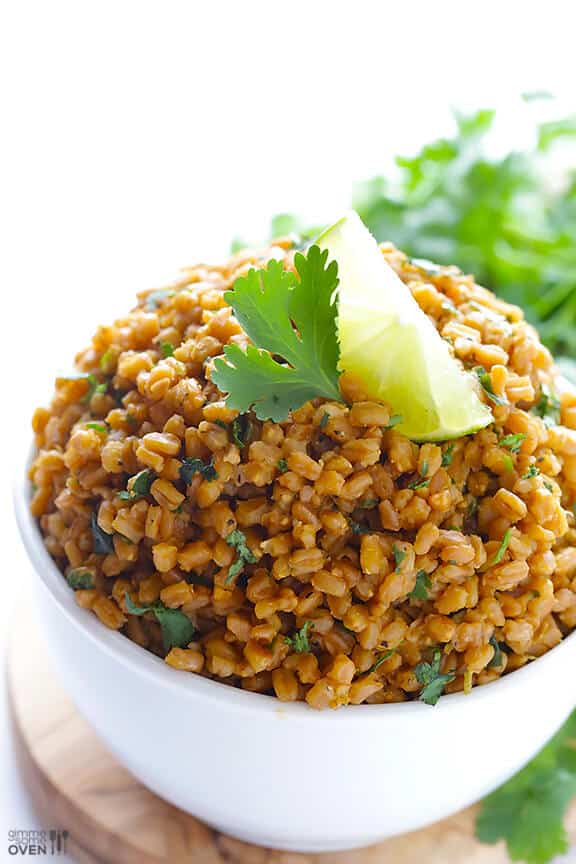Cilantro Lime Farro | gimmesomeoven.com #vegan Cilantro Lime Farro | gimmesomeoven.com #vegan