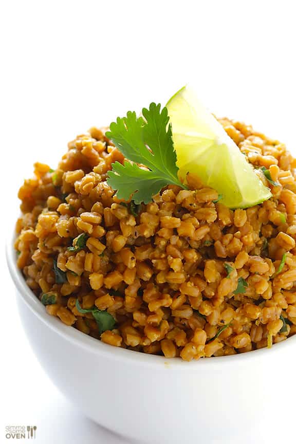 Cilantro Lime Farro | gimmesomeoven.com #vegan Cilantro Lime Farro | gimmesomeoven.com #vegan