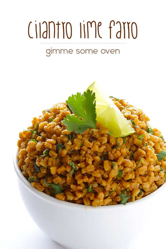 Cilantro Lime Farro | gimmesomeoven.com #vegan Cilantro Lime Farro | gimmesomeoven.com #vegan