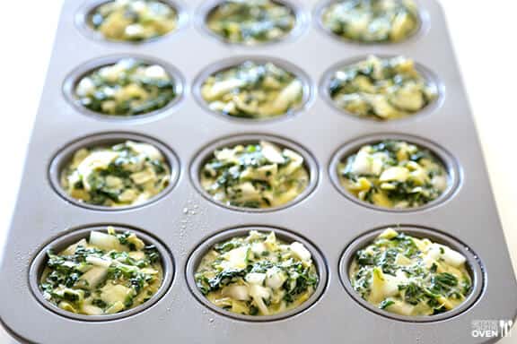 Easy Spinach Artichoke Quiche Cups | gimmesomeoven.com Easy Spinach Artichoke Quiche Cups | gimmesomeoven.com