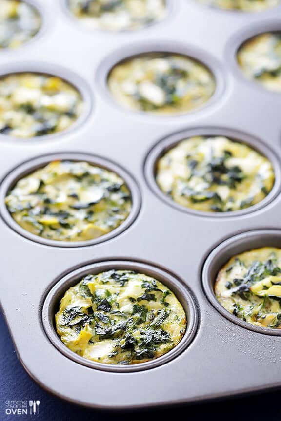 Easy Spinach Artichoke Quiche Cups | gimmesomeoven.com Easy Spinach Artichoke Quiche Cups | gimmesomeoven.com
