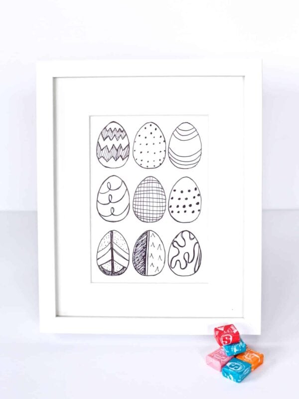 Easy DIY Egg Prints | www.gimmesomeoven.com/style