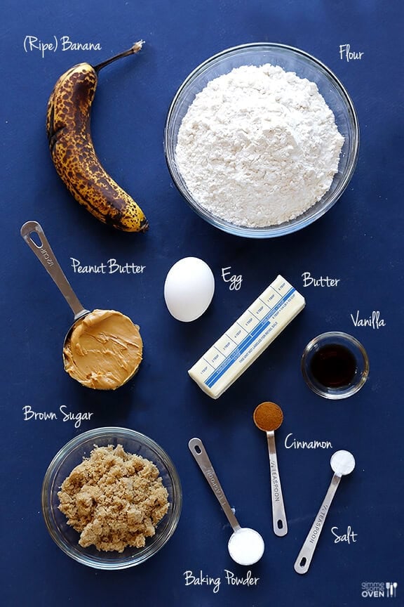 Peanut Butter Banana Cookies | gimmesomeoven.com #dessert Peanut Butter Banana Cookies | gimmesomeoven.com #dessert