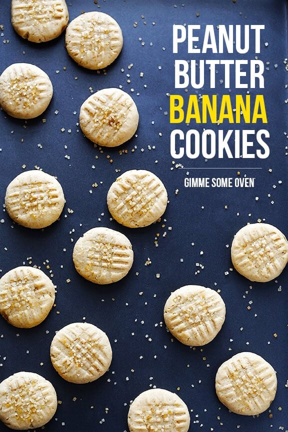 Peanut Butter Banana Cookies | gimmesomeoven.com #dessert Peanut Butter Banana Cookies | gimmesomeoven.com #dessert