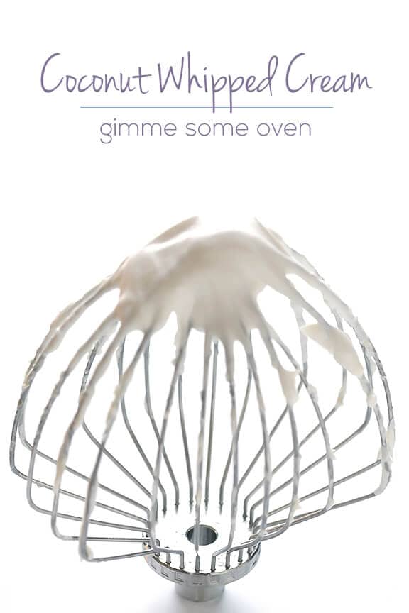 How To Make Coconut Whipped Cream -- grab a can of coconut milk and join the party! | gimmesomeoven.com #vegan #diy How To Make Coconut Whipped Cream -- grab a can of coconut milk and join the party! | gimmesomeoven.com #vegan #diy