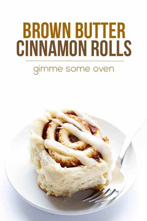 Brown Butter Cinnamon Rolls -- unbelieavbly delicious, and ready to go in a little over an hour! | gimmesomeoven.com Brown Butter Cinnamon Rolls -- unbelieavbly delicious, and ready to go in a little over an hour! | gimmesomeoven.com