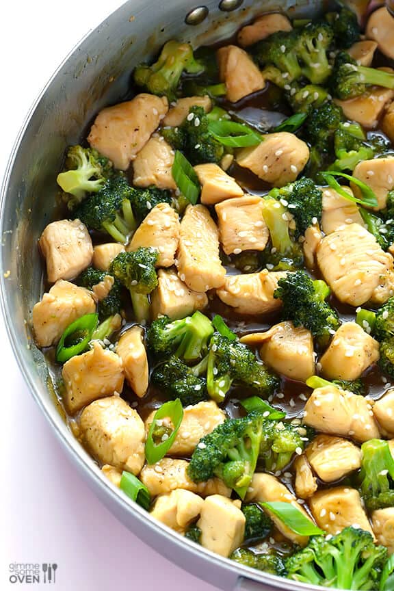 12-Minute Chicken and Broccoli | gimmesomeoven.com #glutenfree 12-Minute Chicken and Broccoli | gimmesomeoven.com #glutenfree