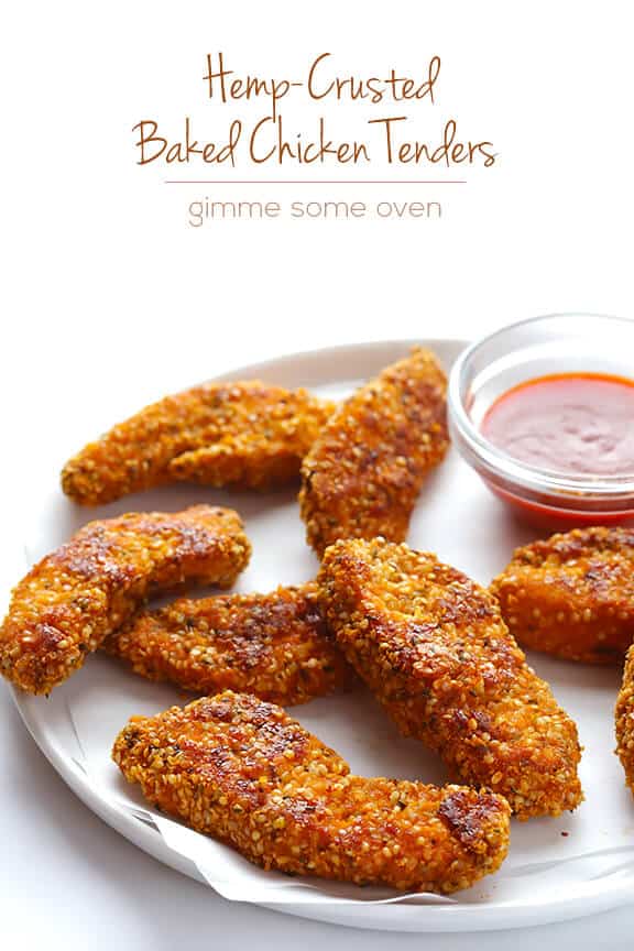 Hemp Crusted Chicken Tenders -- this easy and delicious recipe is packed with protein and is also naturally #glutenfree! | gimmesomeoven.com #gf #recipe Hemp Crusted Chicken Tenders -- this easy and delicious recipe is packed with protein and is also naturally #glutenfree! | gimmesomeoven.com #gf #recipe