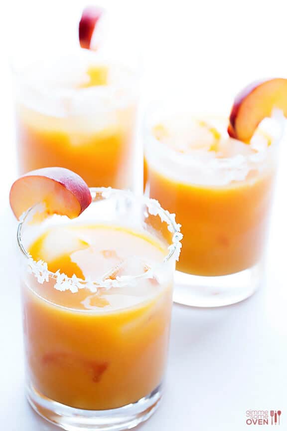 Fresh Peach Margaritas | gimmesomeoven.com #cocktail Fresh Peach Margaritas | gimmesomeoven.com #cocktail