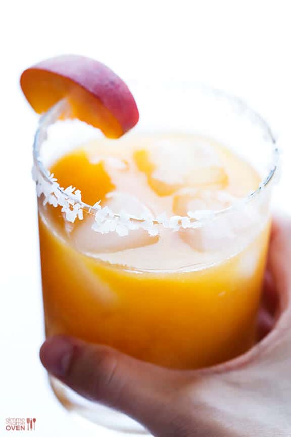 Fresh Peach Margaritas | gimmesomeoven.com #cocktail Fresh Peach Margaritas | gimmesomeoven.com #cocktail