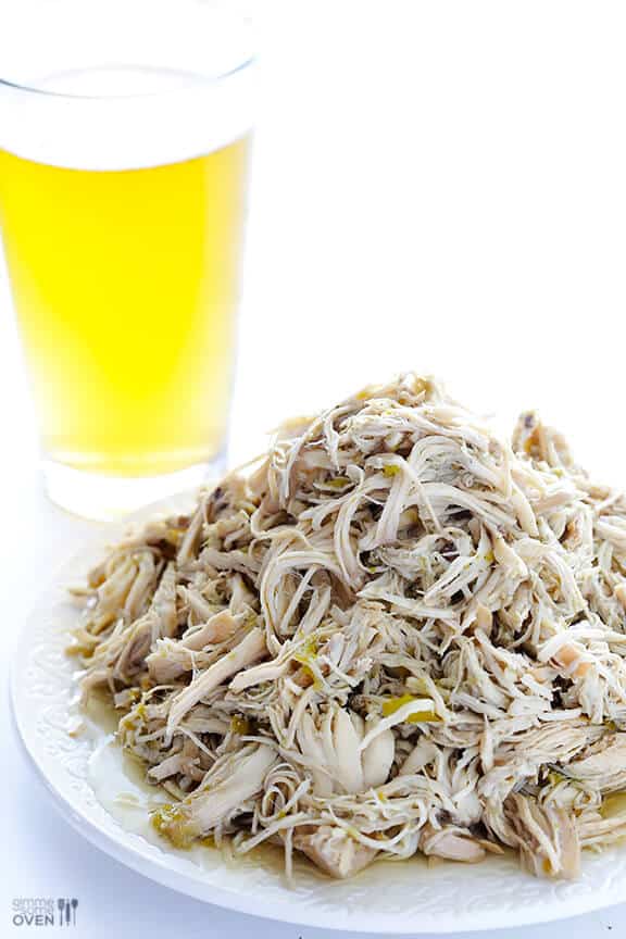 4-Ingredient Slow Cooker Salsa Verde Chicken | gimmesomeoven.com #recipe 4-Ingredient Slow Cooker Salsa Verde Chicken | gimmesomeoven.com #recipe