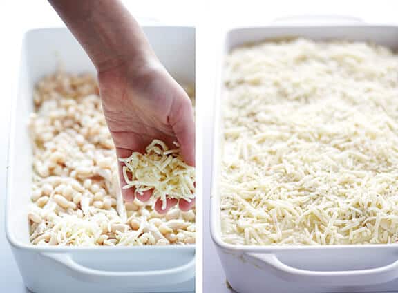 White Chicken Enchilada Casserole | gimmesomeoven.com #mexican White Chicken Enchilada Casserole | gimmesomeoven.com #mexican