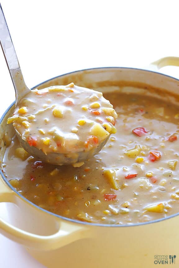 Bacon Corn Chowder | gimmesomeoven.com #soup #recipe Bacon Corn Chowder | gimmesomeoven.com #soup #recipe