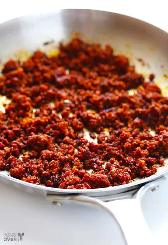 Chorizo Queso (Chorizo Cheese Dip) | gimmesomeoven.com Chorizo Queso (Chorizo Cheese Dip) | gimmesomeoven.com