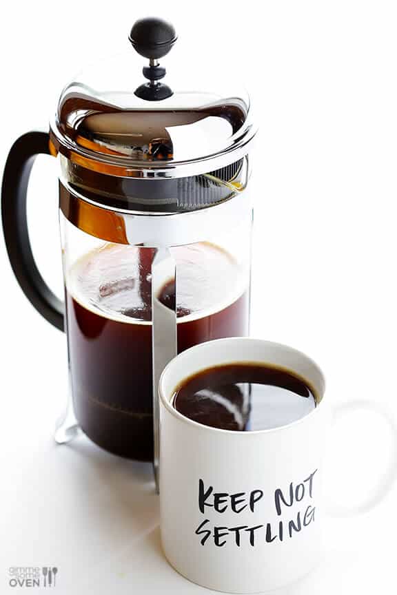 French Press Coffee -- learn how to make perfect French press coffee with this step-by-step tutorial | gimmesomeoven.com #howto French Press Coffee -- learn how to make perfect French press coffee with this step-by-step tutorial | gimmesomeoven.com #howto