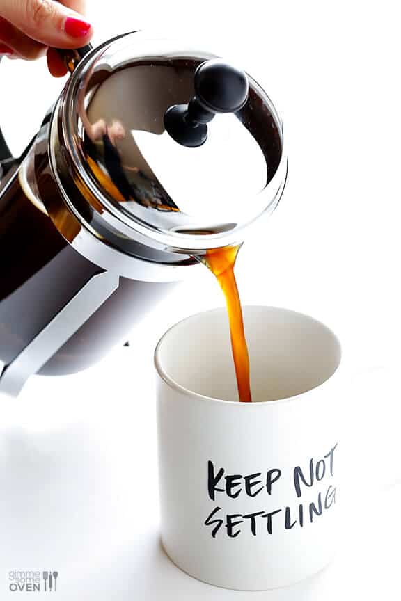 French Press Coffee -- learn how to make perfect French press coffee with this step-by-step tutorial | gimmesomeoven.com #howto French Press Coffee -- learn how to make perfect French press coffee with this step-by-step tutorial | gimmesomeoven.com #howto