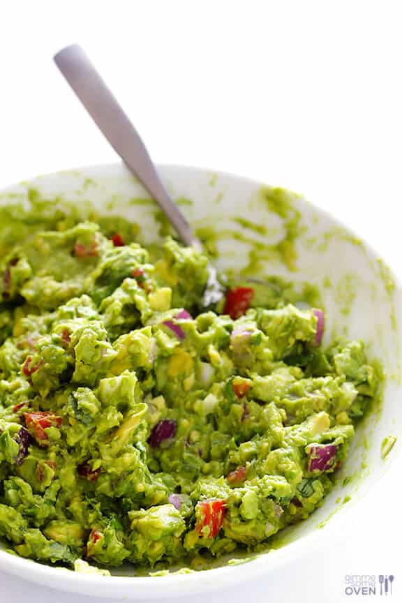 Italian Guacamole -- fresh basil is the rockstar of this delicious twist on classic guacamole | gimmesomeoven.com #appetizer #dip #glutenfree #vegan Italian Guacamole -- fresh basil is the rockstar of this delicious twist on classic guacamole | gimmesomeoven.com #appetizer #dip #glutenfree #vegan