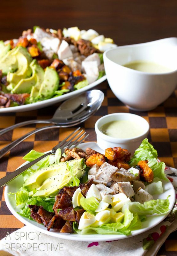 Harvest Cobb Salad | aspicyperspective.com Harvest Cobb Salad | aspicyperspective.com