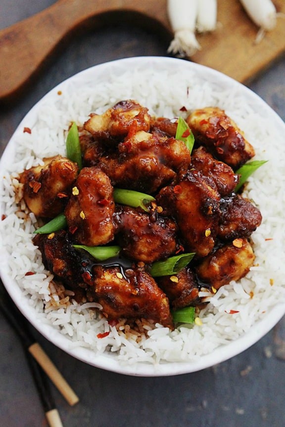 Slow Cooker General Tso's Chicken | lecremedelacrumb.com Slow Cooker General Tso's Chicken | lecremedelacrumb.com