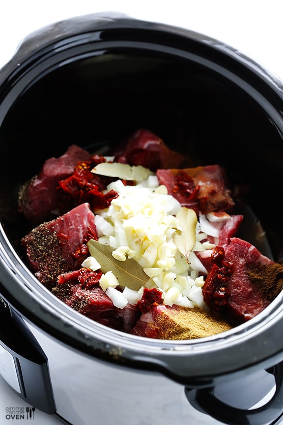 Barbacoa Beef -- tender, flavorful, and made extra easy in the slow cooker | gimmesomeoven.com #crockpot #slowcooker Barbacoa Beef -- tender, flavorful, and made extra easy in the slow cooker | gimmesomeoven.com #crockpot #slowcooker