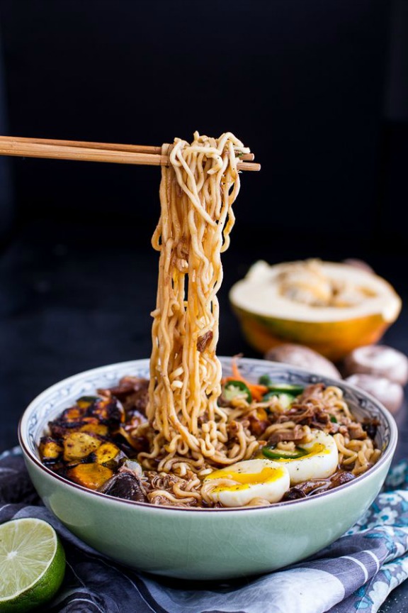Crockpot Caramelized Pork Ramen Noodle Soup with Curry Roasted Acorn Squash | halfbakedharvest.com Crockpot Caramelized Pork Ramen Noodle Soup with Curry Roasted Acorn Squash | halfbakedharvest.com