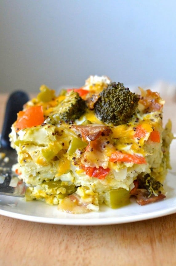 Healthy Crockpot Breakfast Casserole | apple-of-my-eye.com Healthy Crockpot Breakfast Casserole | apple-of-my-eye.com