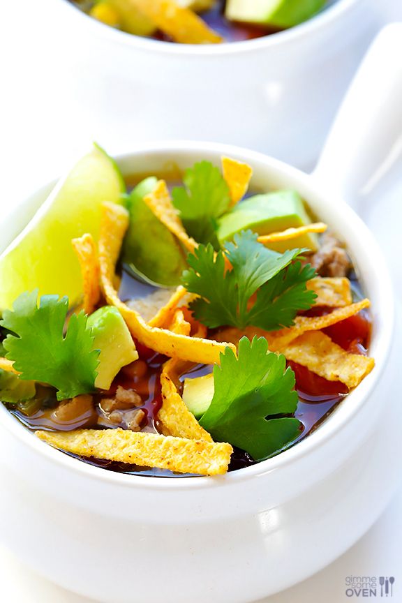 Slow Cooker Taco Soup | gimmesomeoven.com Slow Cooker Taco Soup | gimmesomeoven.com