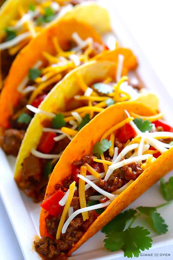 Sloppy Joe Tacos | gimmesomeoven.com