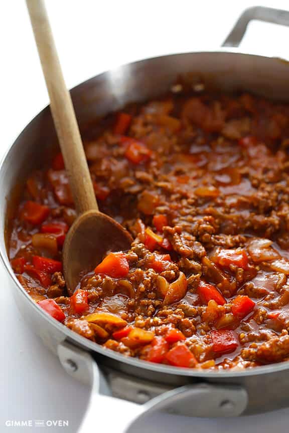 Sloppy Joe Tacos | gimmesomeoven.com