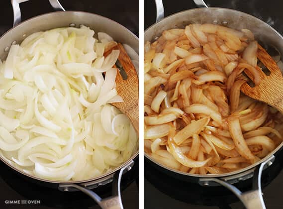 How To Make Caramelized Onions -- a step-by-step tutorial | gimmesomeoven.com