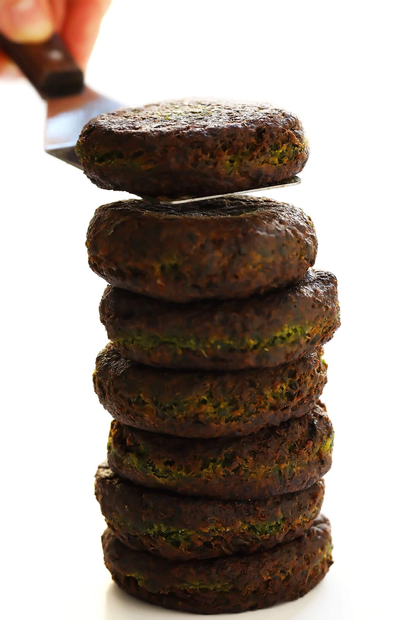 Learn how to make falafel with this easy homemade falafel recipe! It's bursting with zesty fresh fresh flavors, lightly pan-fried (instead of deep-fried), and perfect for falafel wraps, salads, sandwiches and more. Bonus, it's also naturally vegan and gluten-free. | gimmesomeoven.com #falafel #wrap #vegetarian #vegan #glutenfree #healthy #dinner #freezermeals Easy Falafel Recipe