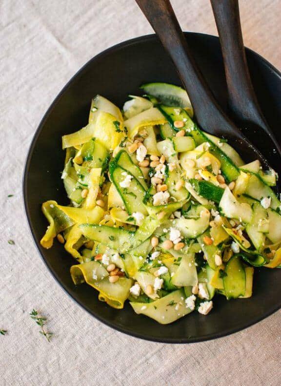 Summer Squash Salad with Lemon Citronette | cookieandkate.com