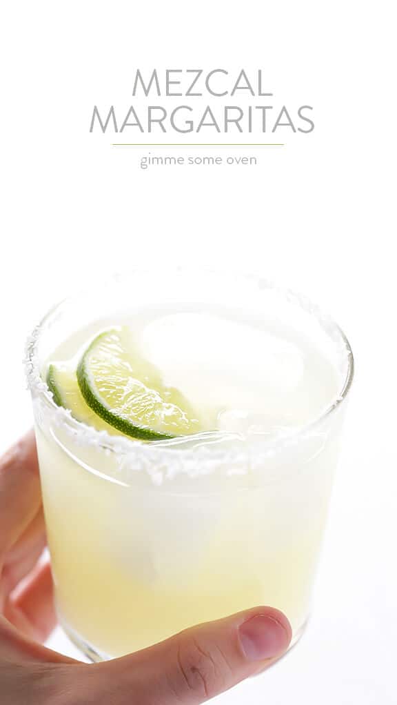 Mezcal Margaritas -- kick your margs up a notch with some smoky mezcal in this easy recipe | gimmesomeoven.com