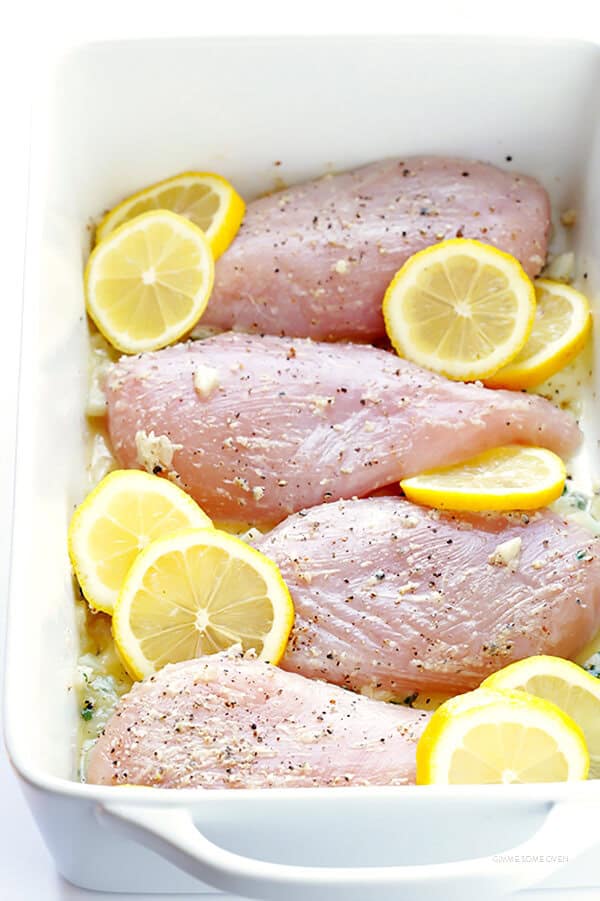 Baked Lemon Chicken -- perfectly juicy and tender, easy to make, and full of the best fresh lemony flavor! | gimmesomeoven.com