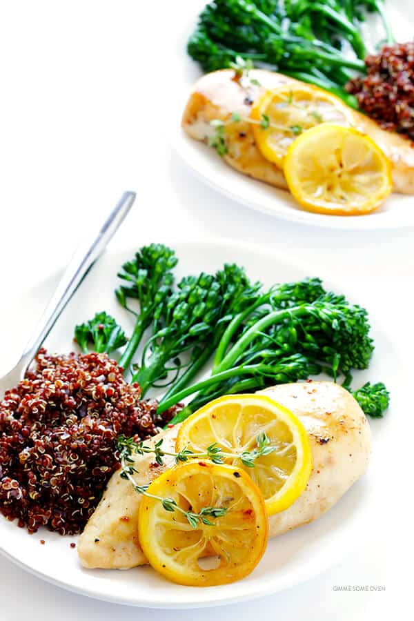 Baked Lemon Chicken -- perfectly juicy and tender, easy to make, and full of the best fresh lemony flavor! | gimmesomeoven.com