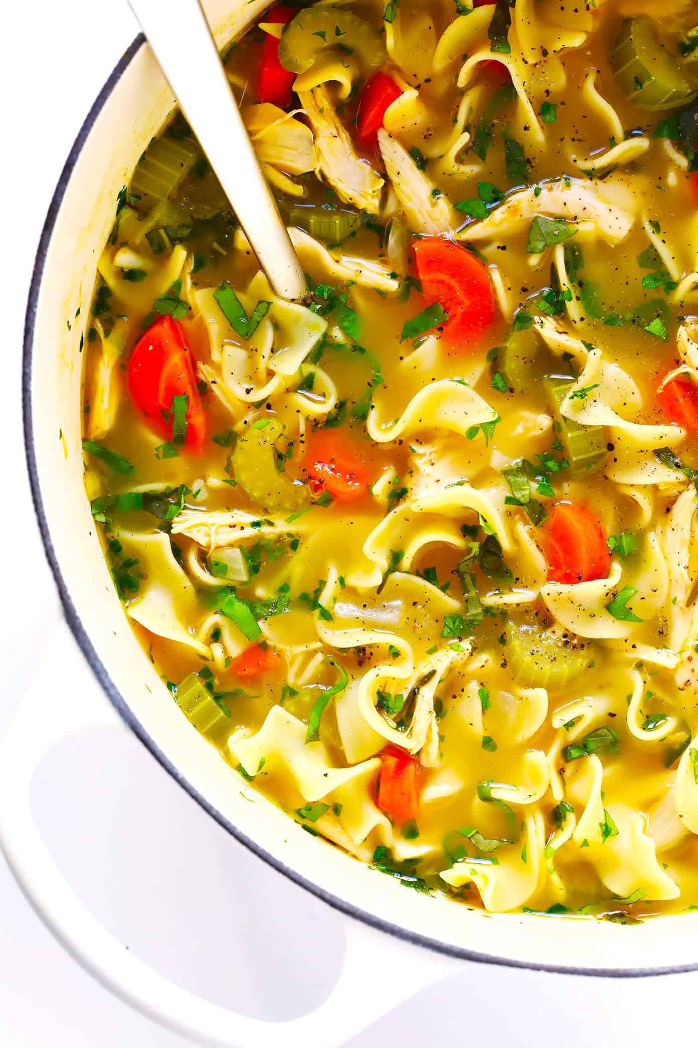 A delicious collection of chicken breast recipes from Gimme Some Oven. Herb-Loaded Chicken Noodle Soup Recipe