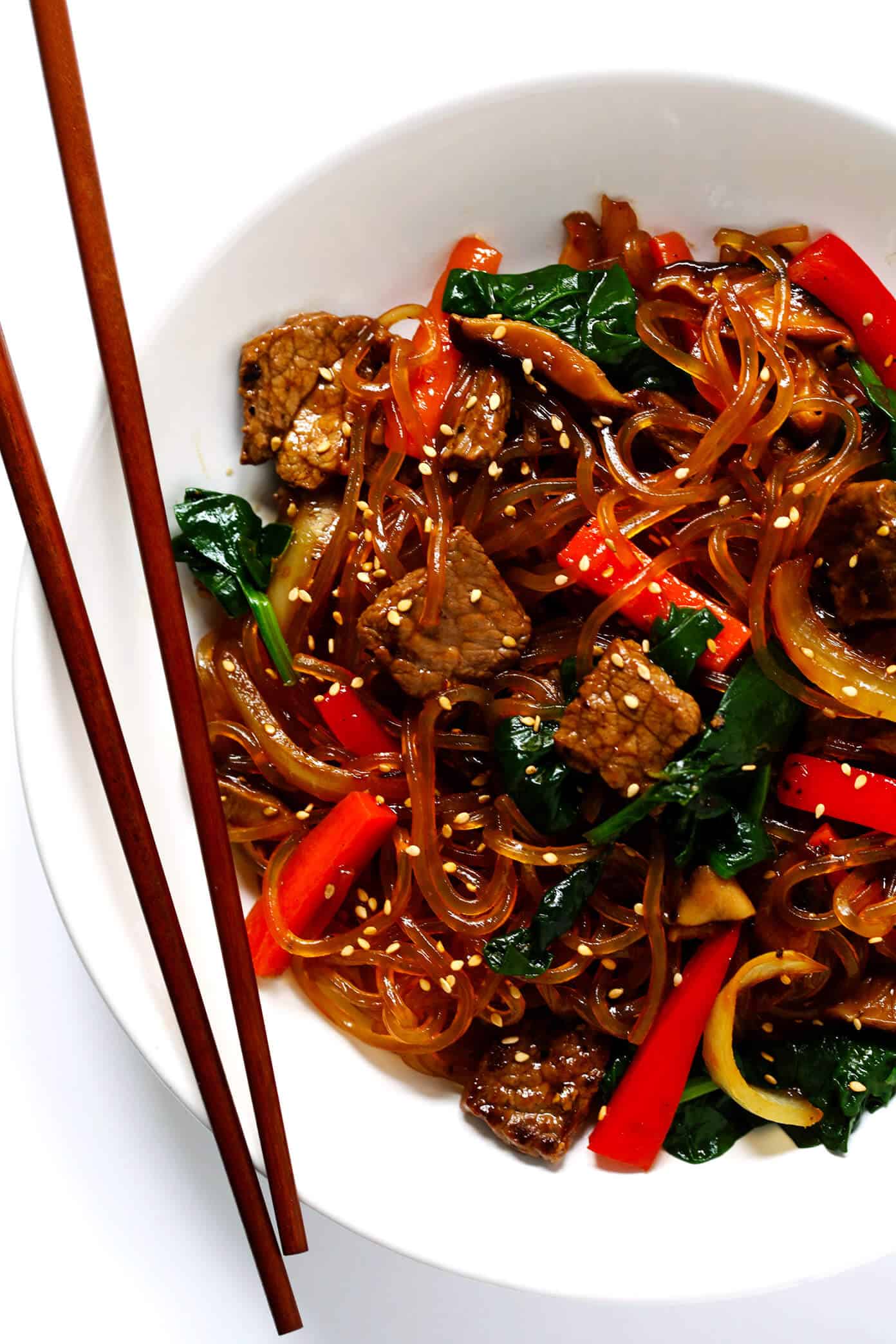 Japchae (Korean Noodle Stir-Fry) Japchae (Korean Noodle Stir-Fry)