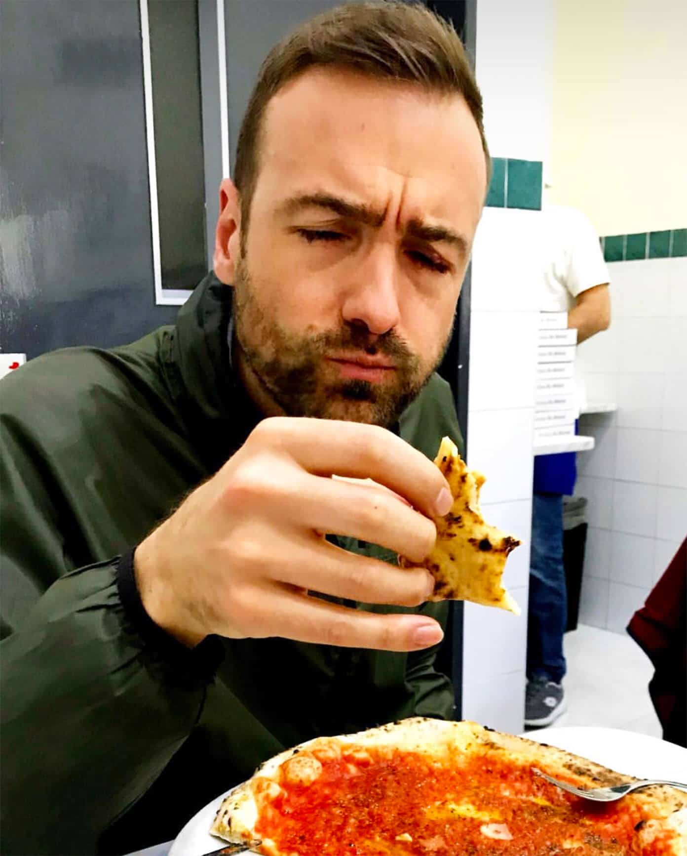 Our Weekend In Rome and Naples -- lots of travel recommendations on the best restaurants and what to eat, things to do, and where to stay in Roma. | Gimme Some Oven #rome #italy #travel #tips #restaurants Trying the Margherita Pizza at Pizzeria L'Antica da Michele in Napoli