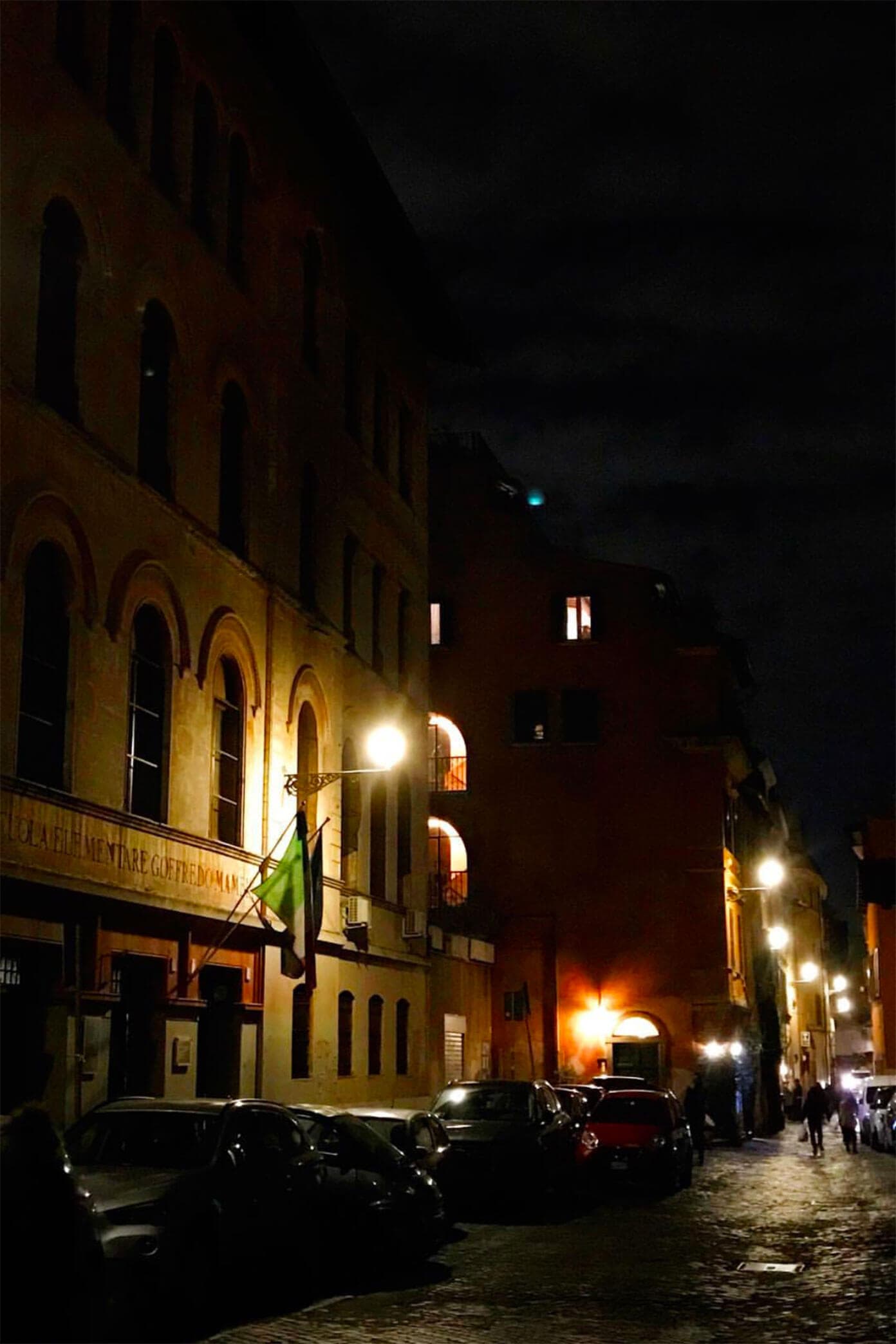 Our Weekend In Rome and Naples -- lots of travel recommendations on the best restaurants and what to eat, things to do, and where to stay in Roma. | Gimme Some Oven #rome #italy #travel #tips #restaurants Streets at night in Rome