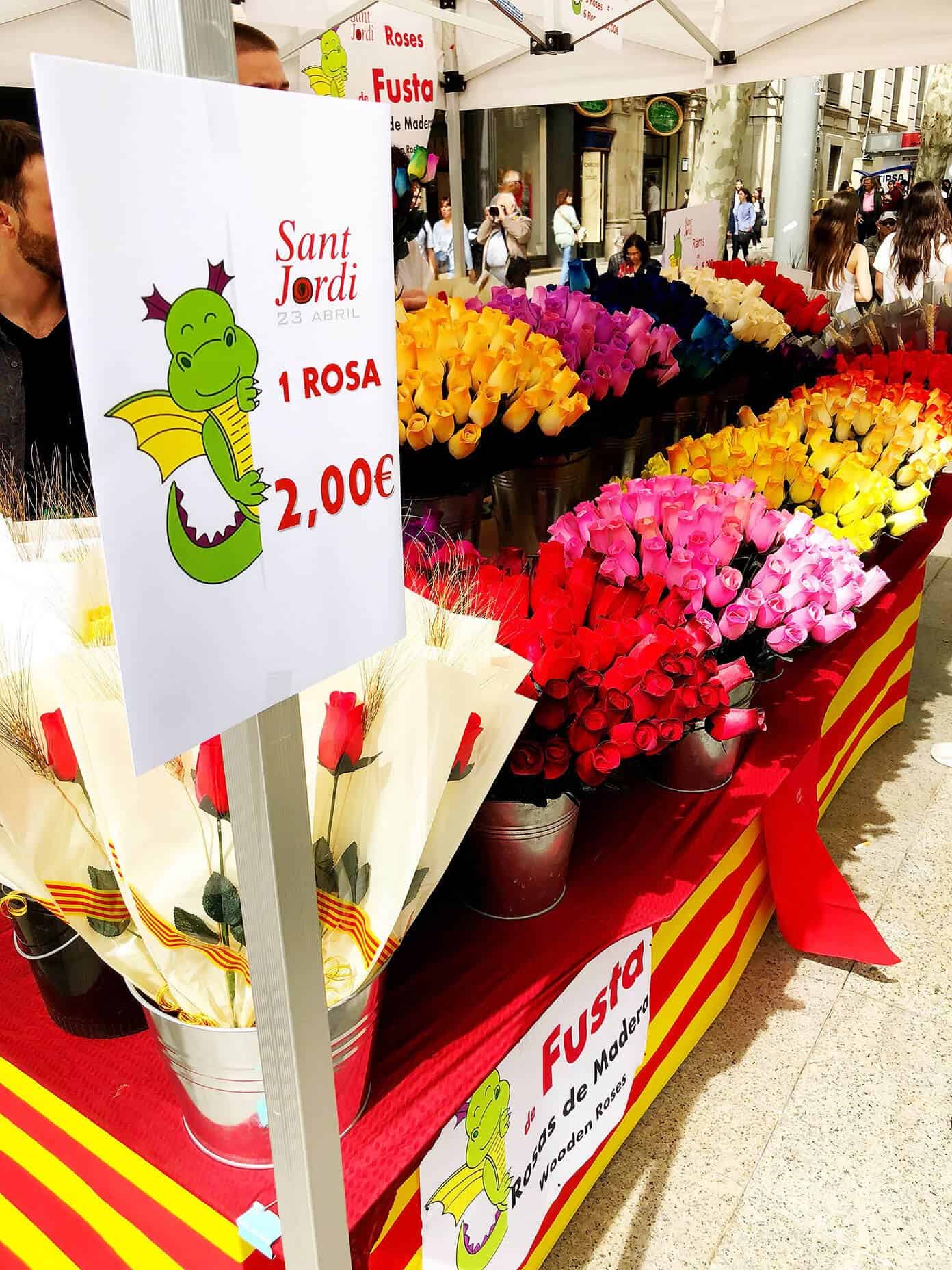 Our First Sant Jordi Day in Barcelona! | Gimme Some Oven Roses for Sant Jordi in Barcelona