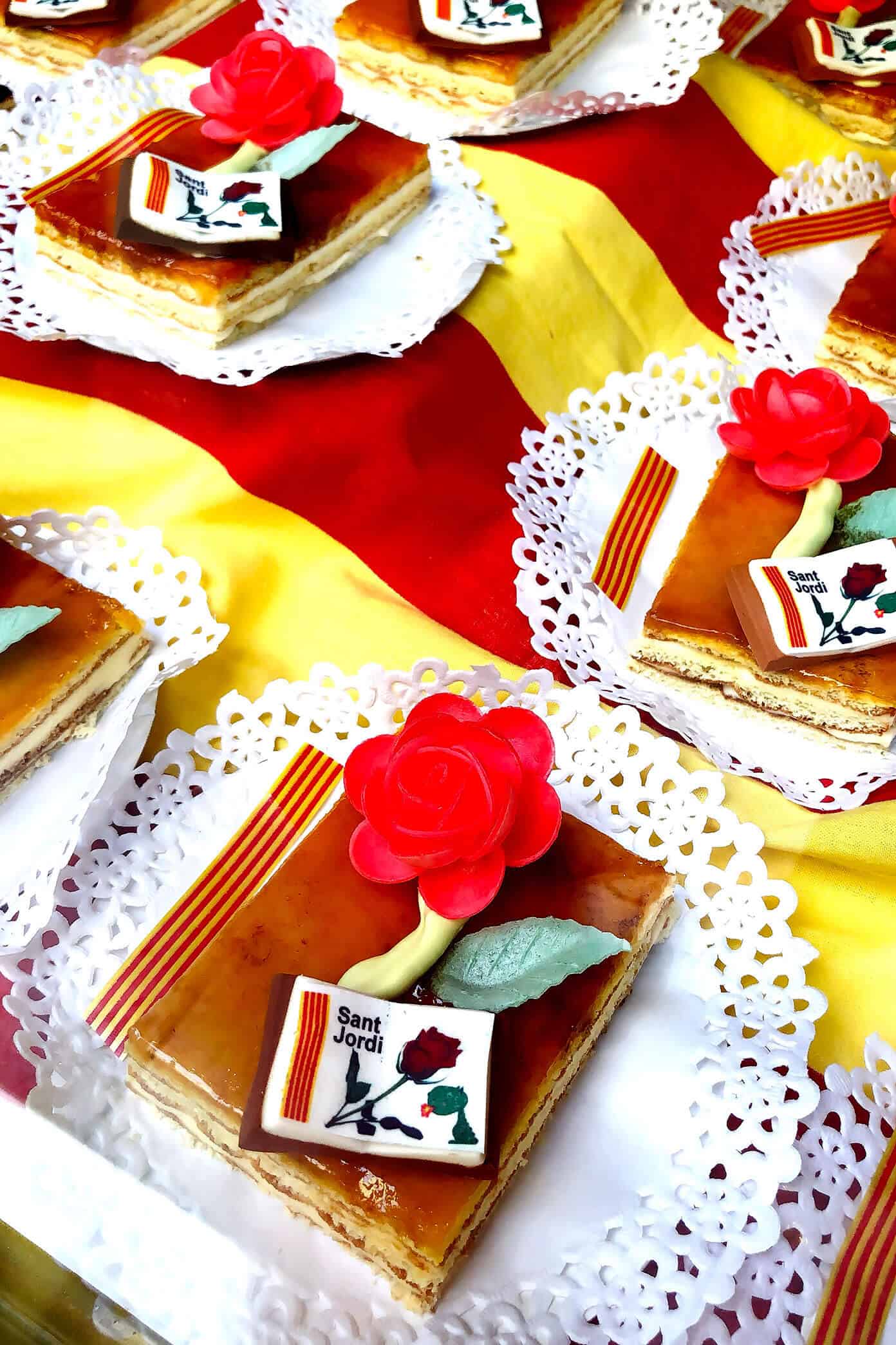 Our First Sant Jordi Day in Barcelona! | Gimme Some Oven Sant Jordi Desserts in Barcelona